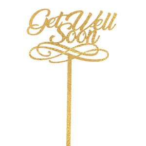 Get Well Soon Flower Bouquet Topper